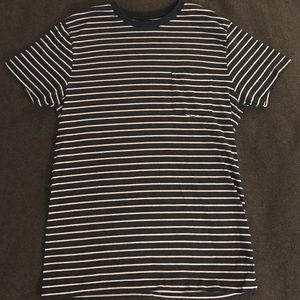 J-Crew Striped T-Shirt with Pocket. Slim.